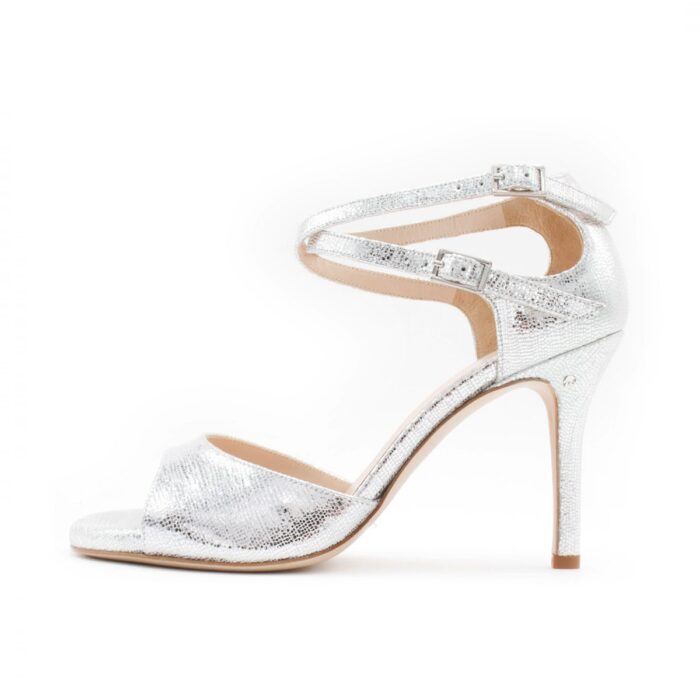 JOELLE Pelle Laminata Argento