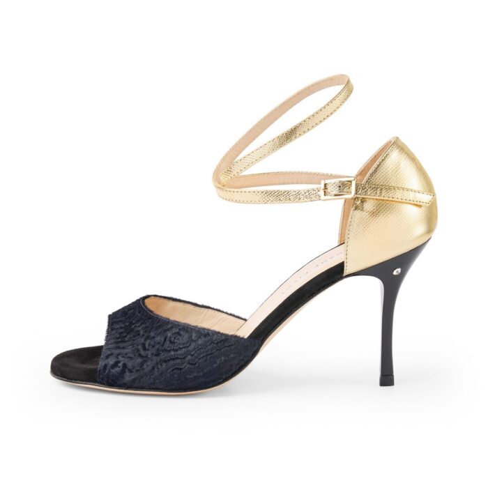 SOPHIE Pelle Oro E Cavallino Nero