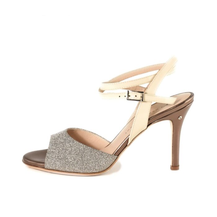 CHERIE Glitter Argento E Smalto Bronzo E Panna